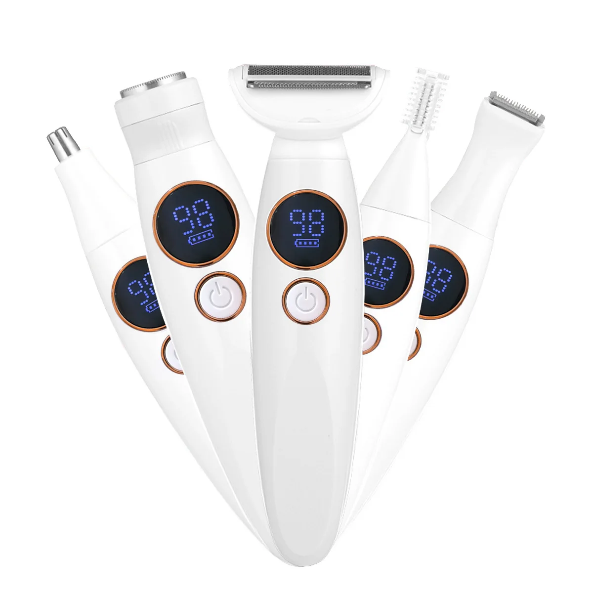 Rasoir 5 en 1 , lavable, pour épilation, épilateur, tondeuse pour le corps, kit de toilettage, tondeuse à cheveux ML